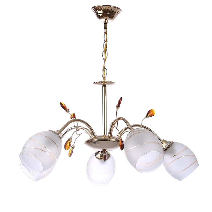 Люстра "Моника" 5x60Вт E27 золото