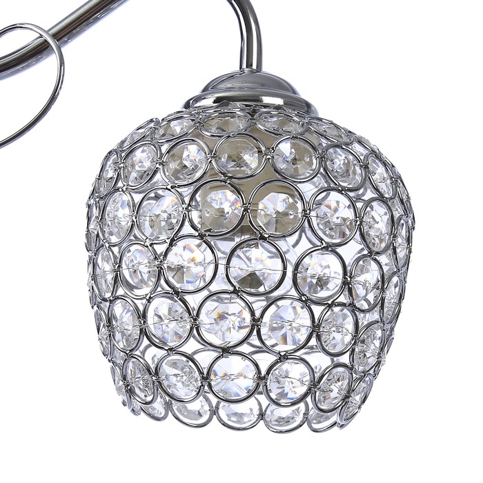 Люстра "Лаура" 2x40Вт E27 хром 55х16х23см.