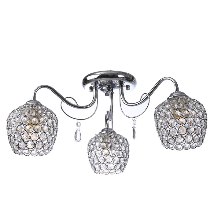 Люстра "Лаура" 3x40Вт E27 хром 40х40х30см.