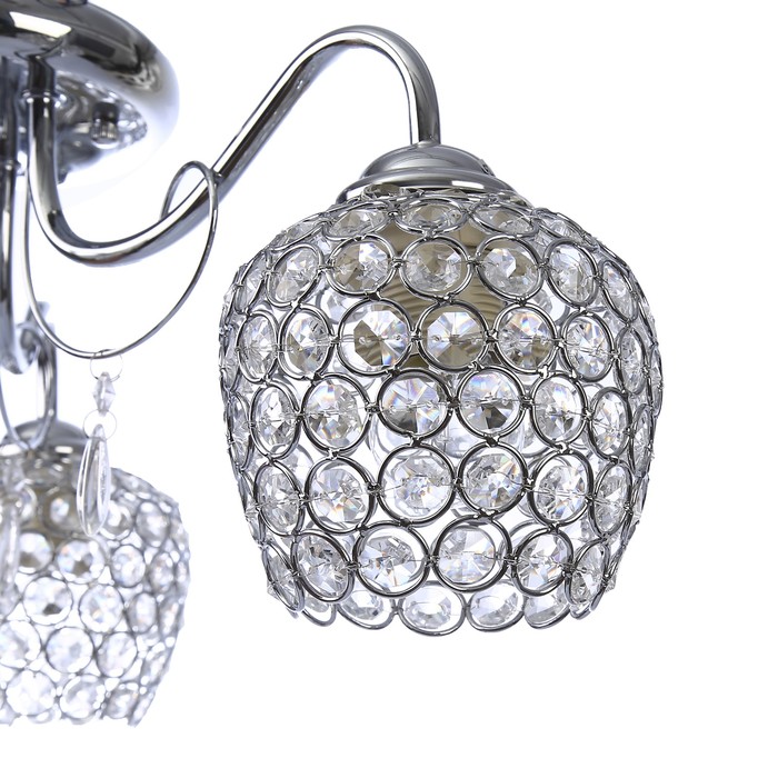 Люстра "Лаура" 3x40Вт E27 хром 40х40х30см.