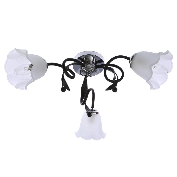 Люстра "Морелли" 3x40Вт E27 черный хром