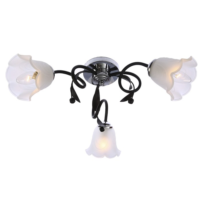 Люстра "Морелли" 3x40Вт E27 черный хром