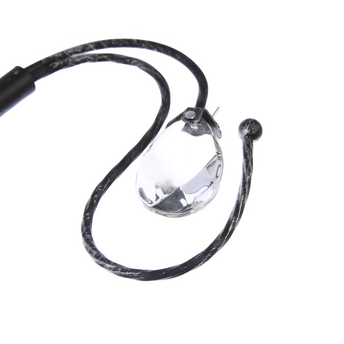 Люстра "Бергамо" 3x40Вт E27 черный-хром 55х50х25см.