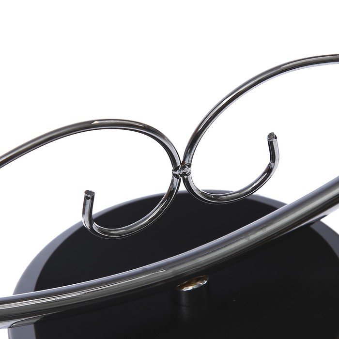 Люстра "Фабрицио" 2x40Вт E27 черный-хром 45х13х25см.