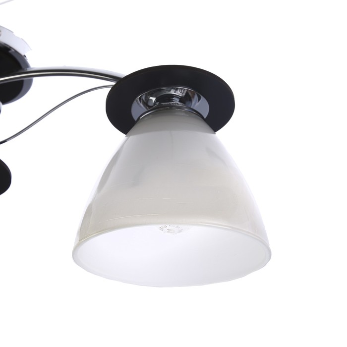 Люстра "Фабрицио" 3x40Вт E27 черный-хром 40х20х25см.