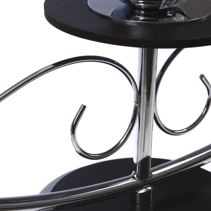 Люстра "Фабрицио" 3x40Вт E27 черный-хром 40х20х25см.