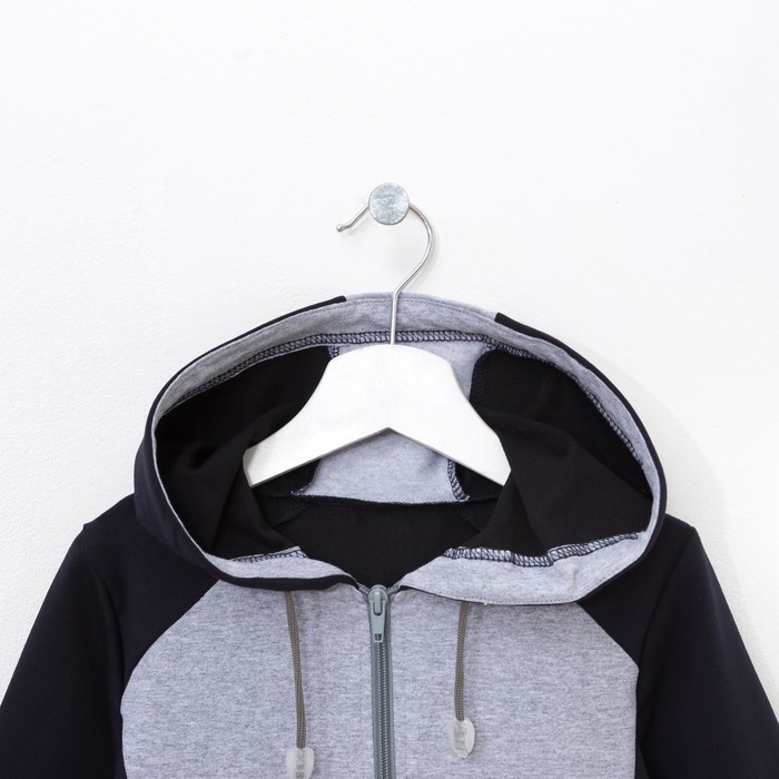 Спортивный костюм для мальчика , рост 140 см, цвет синий/серый