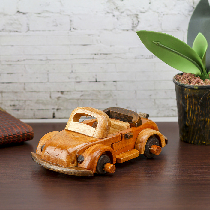 Сувенир дерево "Машинка" 13,5х8х5 см