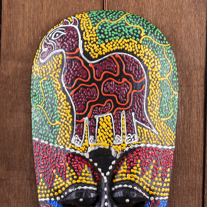 Маска дерево "Абориген жираф" 3х12х30 см