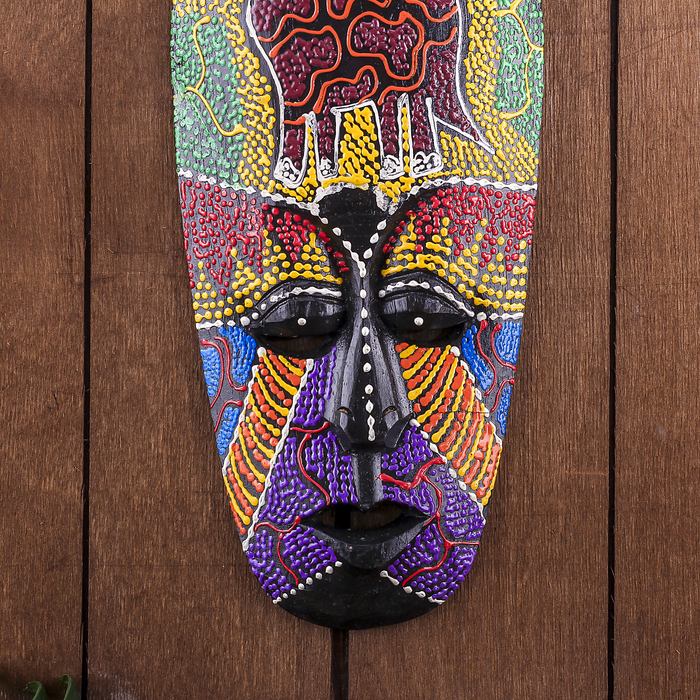 Маска дерево "Абориген жираф" 3х12х30 см