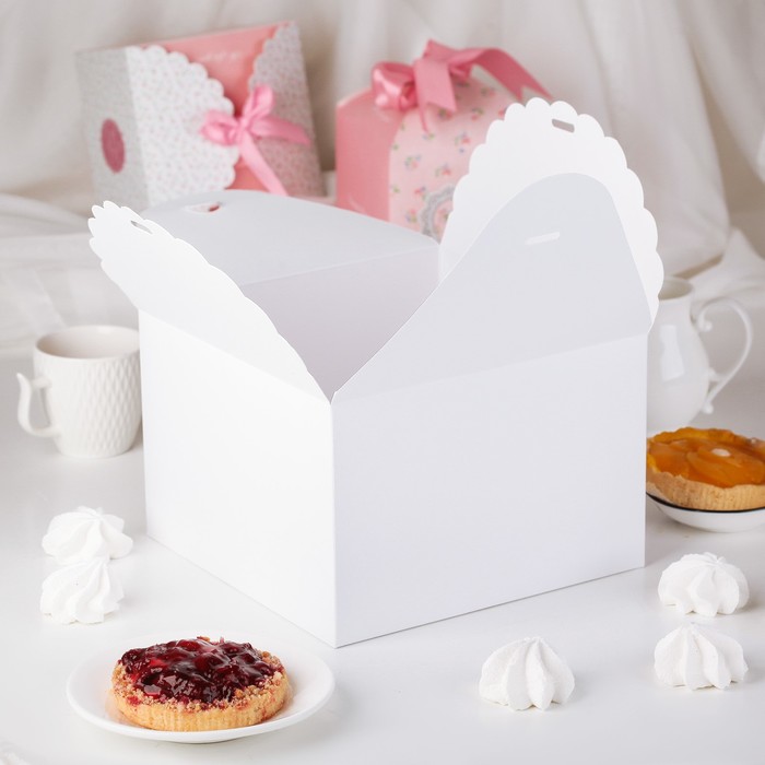 Коробка сборная для сладкого 14,5 х 9 х 14,5 см