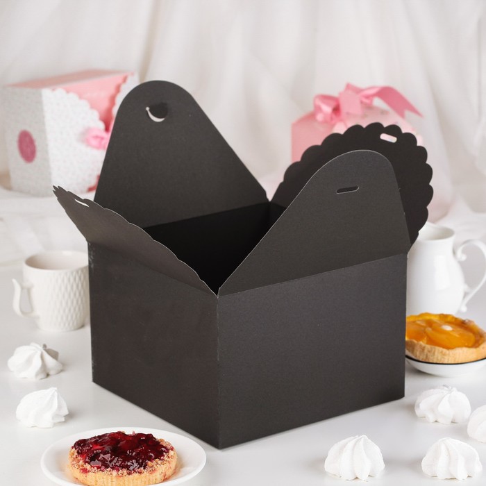 Коробка сборная для сладкого 14,5 х 9 х 14,5 см