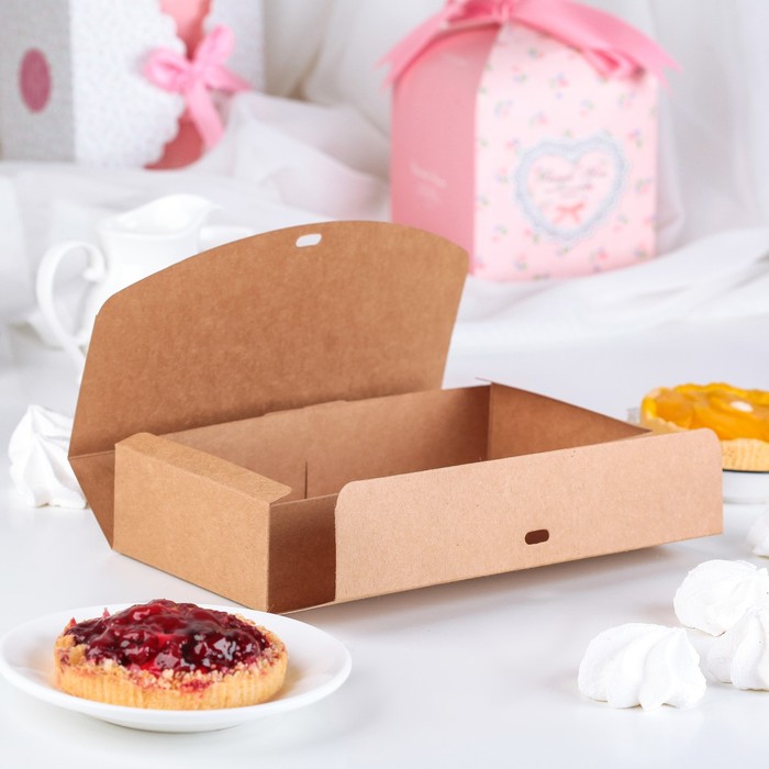 Коробка сборная для сладкого 12 х 30 х 5 см