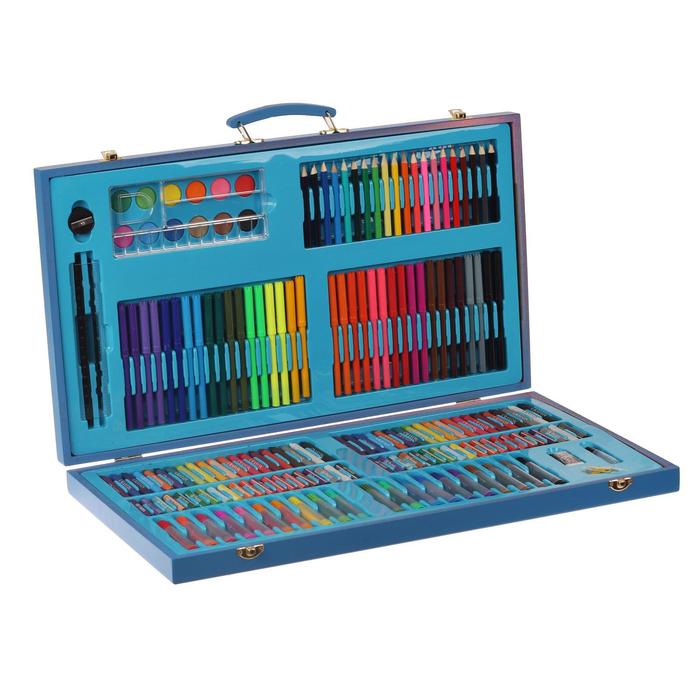 Набор для рисования в голубой коробке