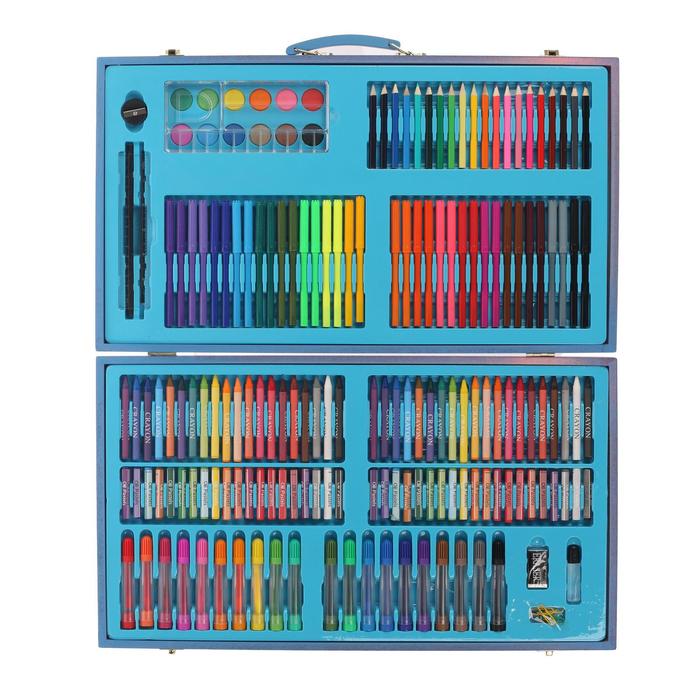 Набор для рисования в голубой коробке