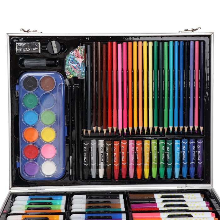 Набор для рисования в розовой коробке складной