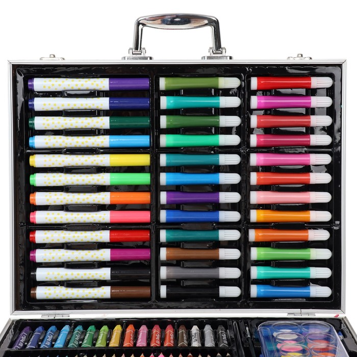 Набор для рисования в розовой коробке складной