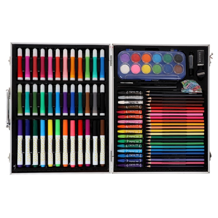 Набор для рисования в розовой коробке складной