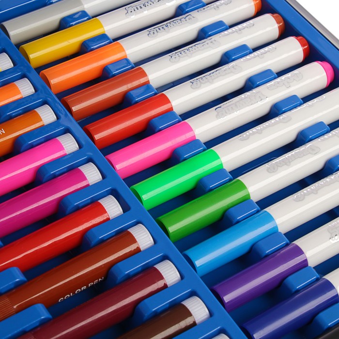 Набор для рисования в голубой коробке складной