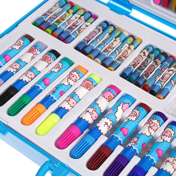 Набор для рисования в голубой коробке Барашки