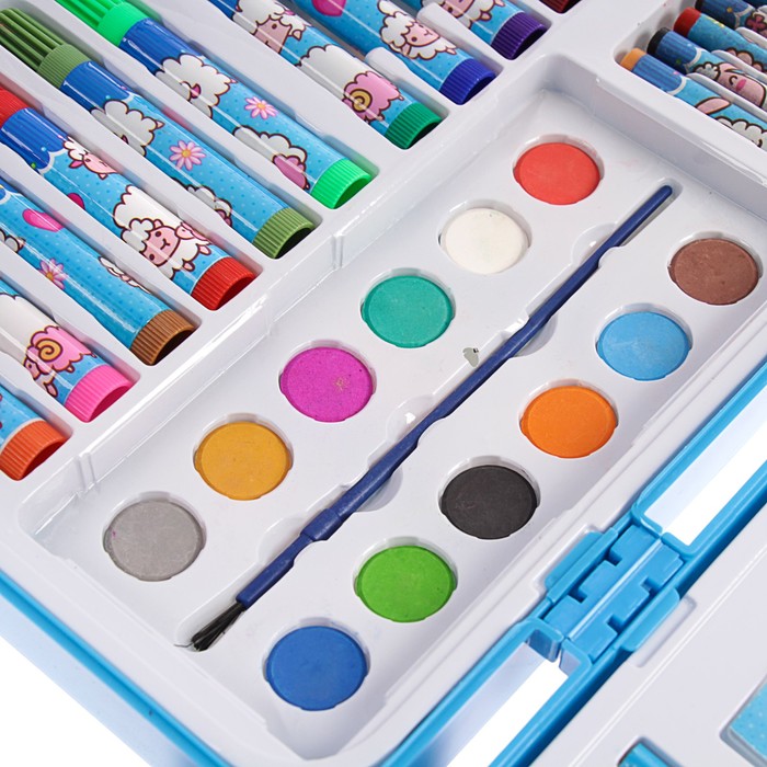 Набор для рисования в голубой коробке Барашки