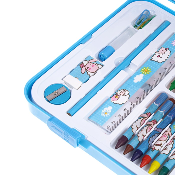 Набор для рисования в голубой коробке Барашки