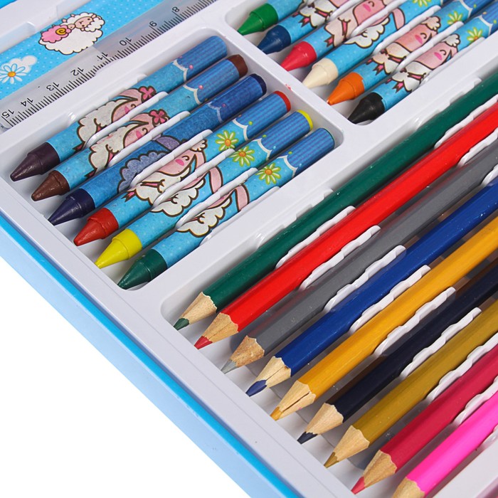 Набор для рисования в голубой коробке Барашки