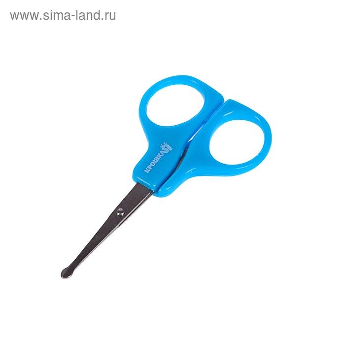 Ножницы детские маникюрные, от 0 мес., цвет голубой фотографии