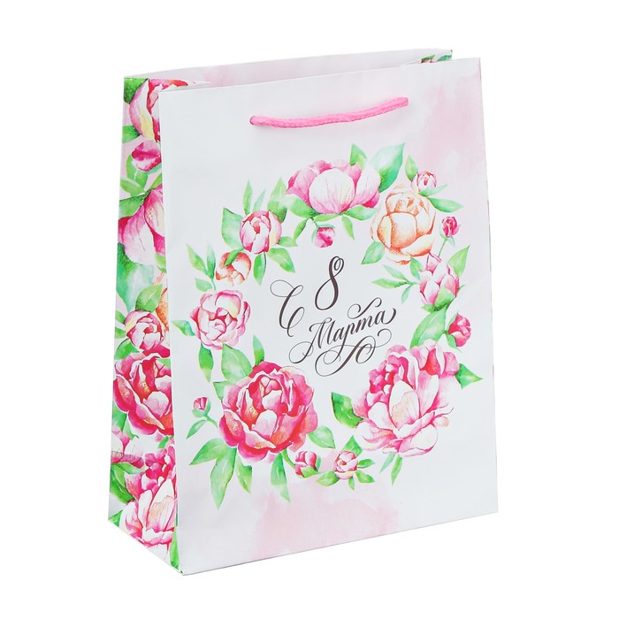 Пакет ламинированный вертикальный «Яркие весенние краски», 18 × 23 × 8 см