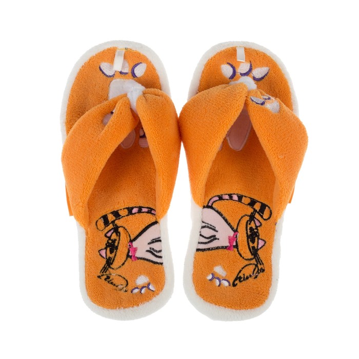 Тапочки женские арт. HL30430, цвет оранжевый, размер 39