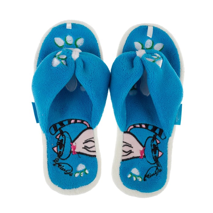 Тапочки женские арт. HL30430, цвет голубой, размер 39