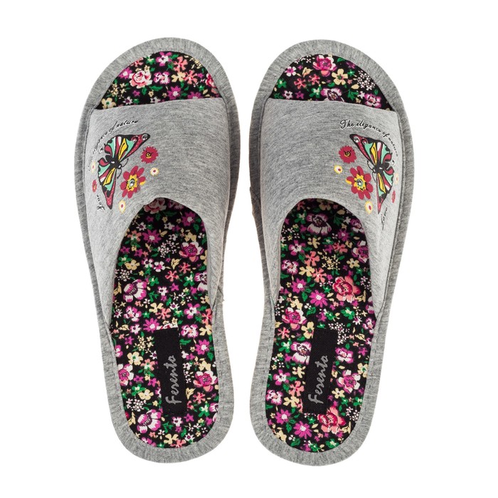 Тапочки женские арт. HL7-5282, цвет серый, размер 37