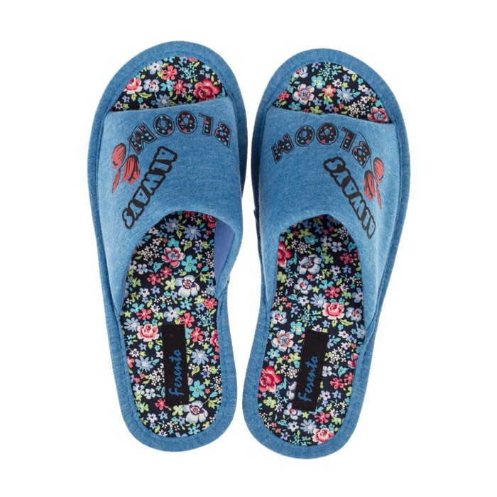 Тапочки женские арт. HL7-5282, цвет синий, размер 36