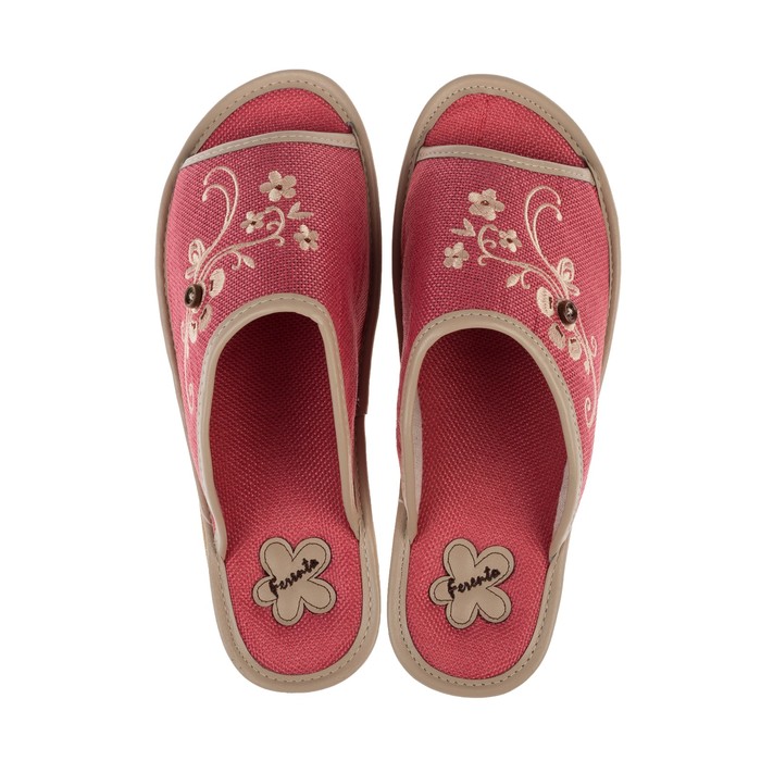 Тапочки женские арт. HL51677, цвет кораловый, размер 37