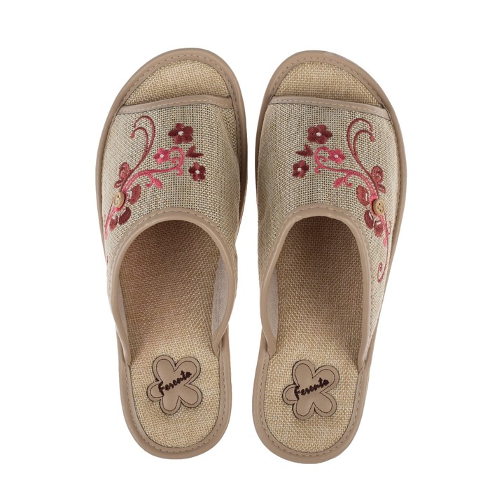 Тапочки женские арт. HL51677, цвет бежевый, размер 38