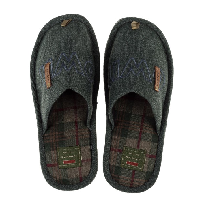 Тапочки мужские арт. HM9-2881, цвет хаки, размер 43