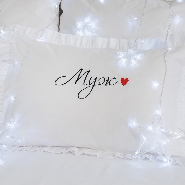 Наволочка "Этель" Муж 50х70+5 см, пл 125 г/м², 100% хлопок, сатин