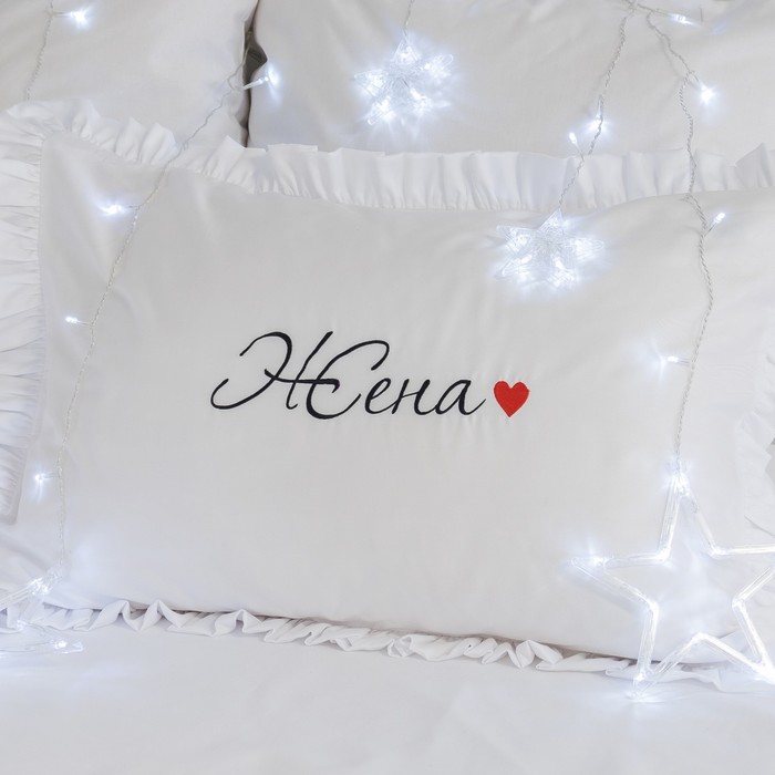 Наволочка "Этель" Жена 50х70+5 см, пл 125 г/м², 100% хлопок, сатин