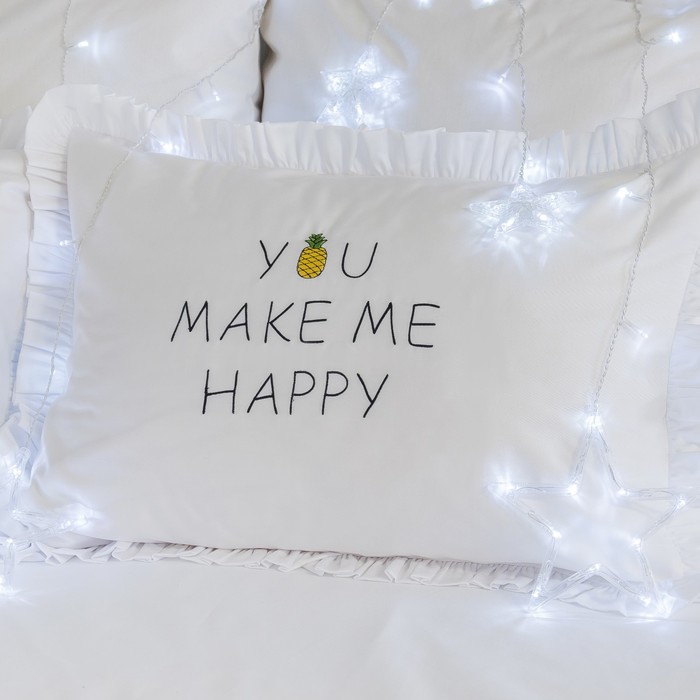 Наволочка "Этель" You make me happy 50х70+5 см, пл 125 г/м², 100% хлопок, сатин