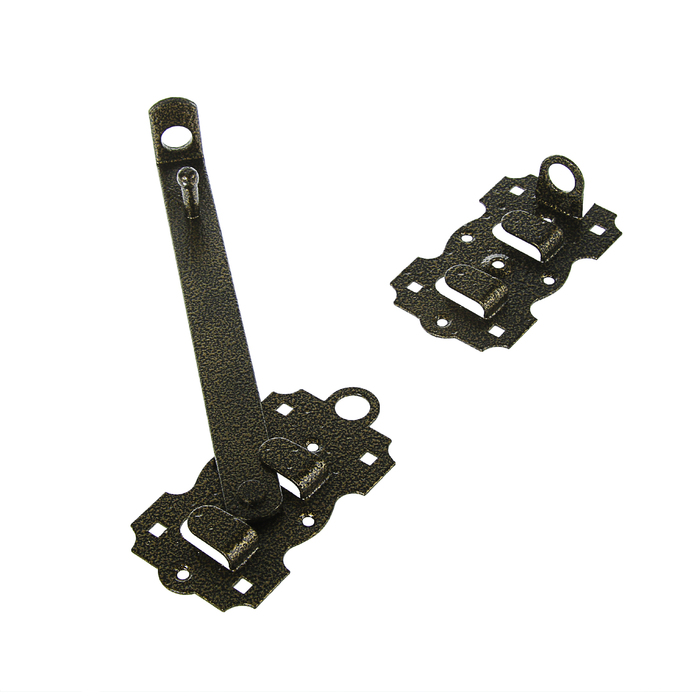 Засов дверной ЩБ-250-П-S, цвет античная бронза