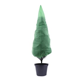 Чехол для растений, конус на завязках, 170 × 110 см, спанбонд с УФ-стабилизатором, плотность 60 г/м², зелёный Ош