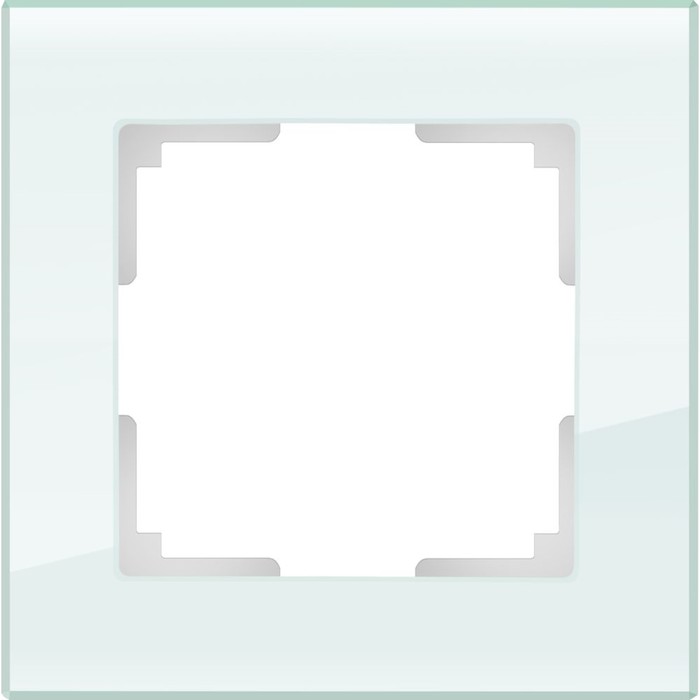 Рамка на 1 пост WL01-Frame-01, материал натуральное стекло