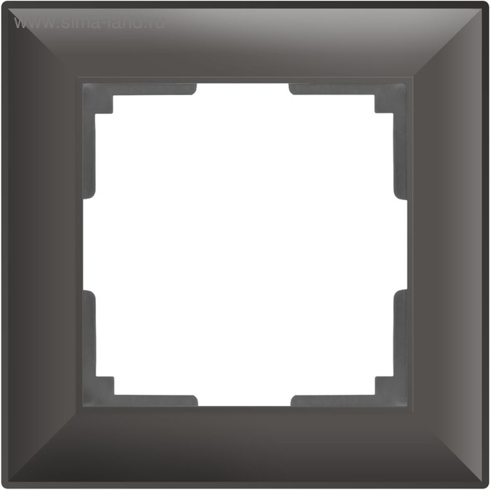 Рамка на 1 пост  WL14-Frame-01, цвет серо-коричневый