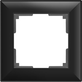 Рамка на 1 пост  WL14-Frame-01, цвет черный