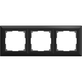 Рамка на 3 поста  WL14-Frame-03, цвет черный