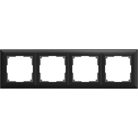 Рамка на 4 поста  WL14-Frame-04, цвет черный