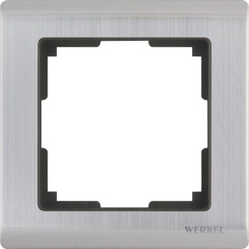 Рамка на 1 пост  WL02-Frame-01, цвет никель