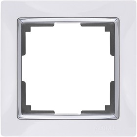 Рамка на 1 пост  WL03-Frame-01-white, цвет белый