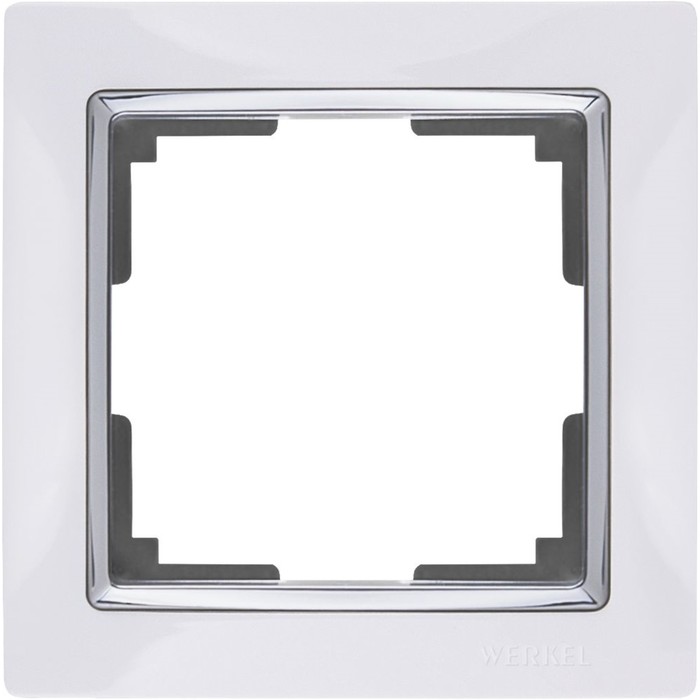 Рамка на 1 пост  WL03-Frame-01-white, цвет белый