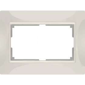 Рамка для двойной розетки  WL03-Frame-01-DBL, цвет слоновая кость
